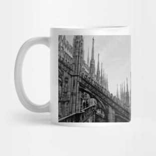 Black and White Milan Cathedral, Italy, Milan, Photography Mug